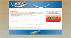 Desktop Screenshot of carrelagediscount.fr